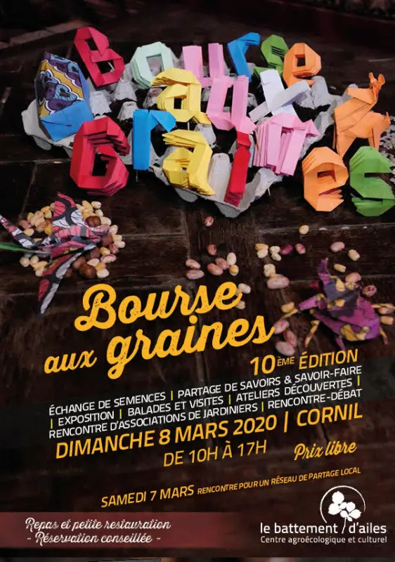 8 mars 2020, Bourse aux graines, Cornil (19) Visuel